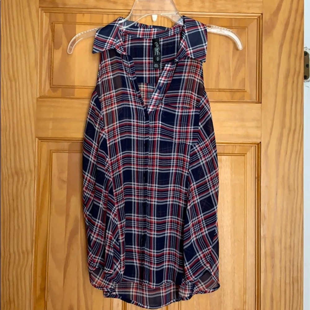 PRETTY LITTLE LIARS Red white blue sleeveless top!